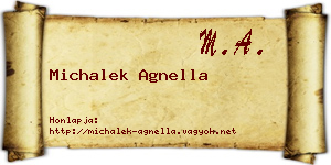Michalek Agnella névjegykártya